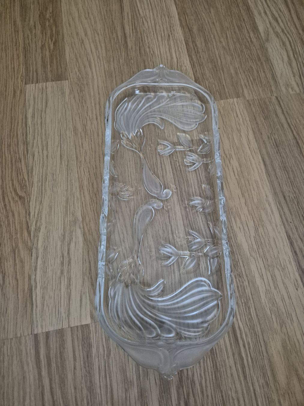 Servierplatten: Glasplatte Servierplatte Dekoplatte Cakeplatte – Gebraucht aus Langenthal von Polarisstern