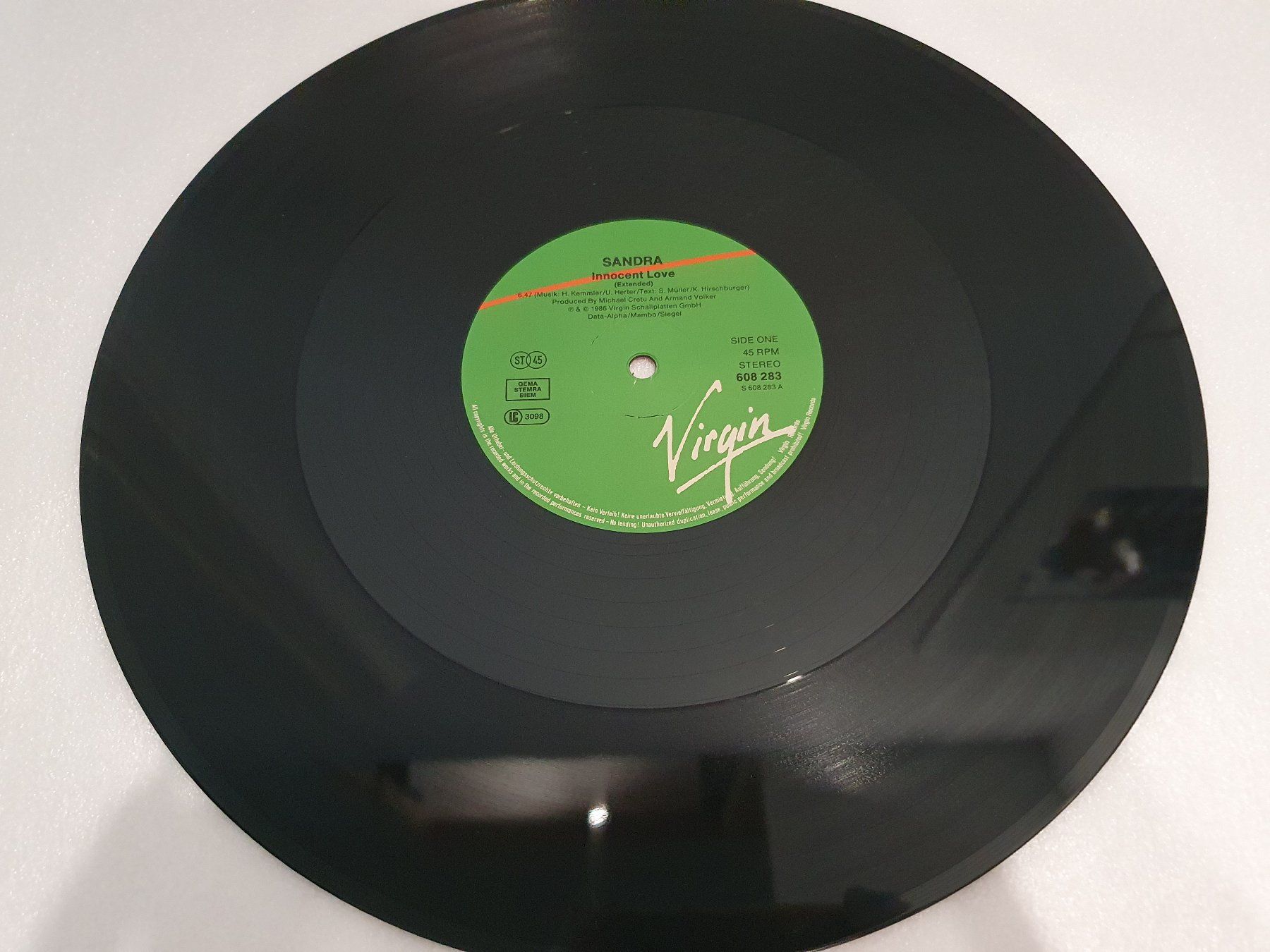Schallplatten: Sandra – Innocent Love (Single, Synth-pop) – Gebraucht aus Uster von Vinyl-Leidenschaft 3