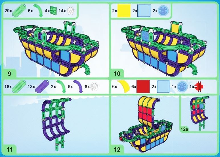 Kit di costruzioni: Baukasten Schiff, Turm, Flugzeug – Nuovo e nell'imballaggio originale da Mosnang venduto da glascom 3