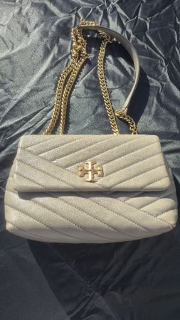 Tory Burch Small Kira Chevron grey