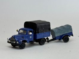 GB5- Roco Hanomag THW LKW mit Anhänger