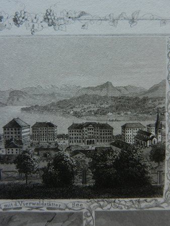 Incisioni: Luzern Souvenirblatt von Ringger – Usato da Risch venduto da Rischli15 9