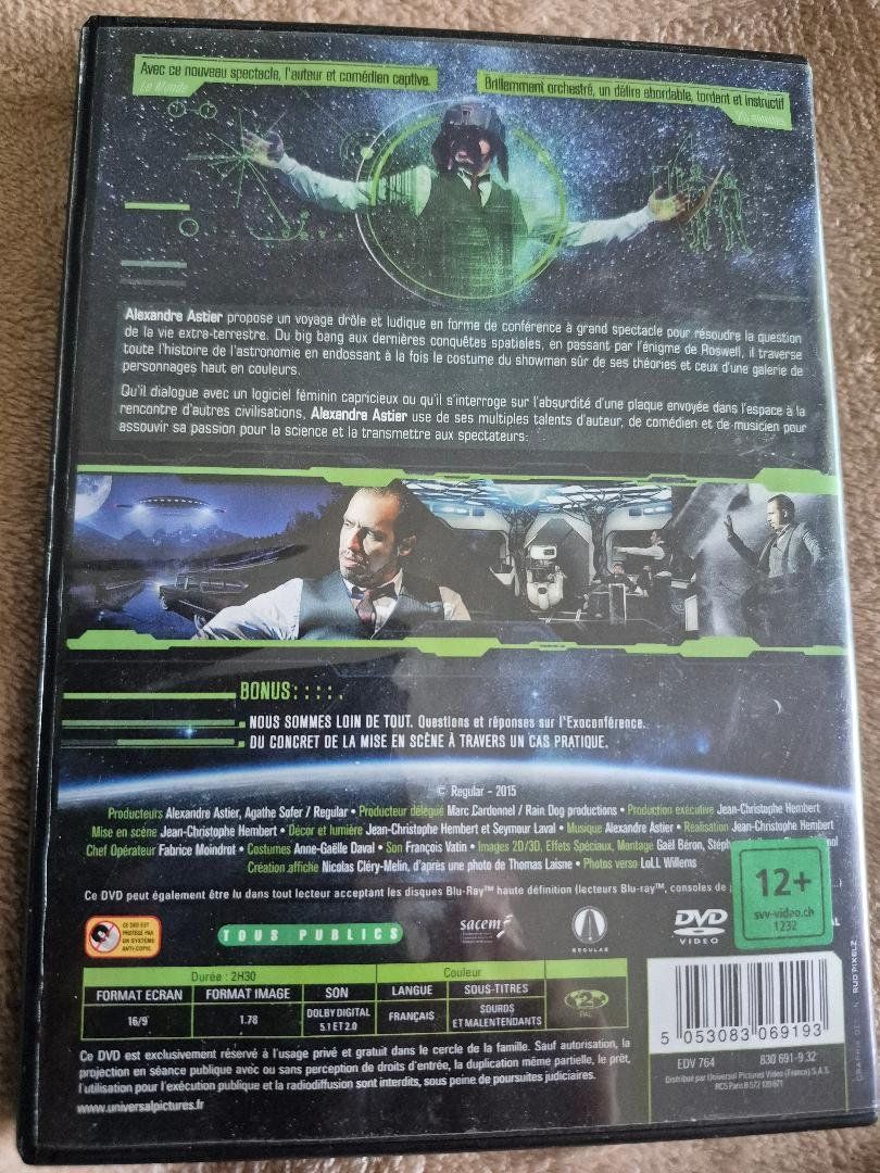 Alle DVDs: DVD L EXO CONFERENCE Alexandre Astier – Gebraucht aus Lausanne von Nerfert 1