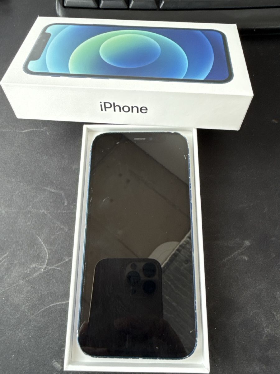 Apple Portables: iPhone 12 mini 128GB Blau mit OVP  – D'occasion à Basel par Blue-Tech 4