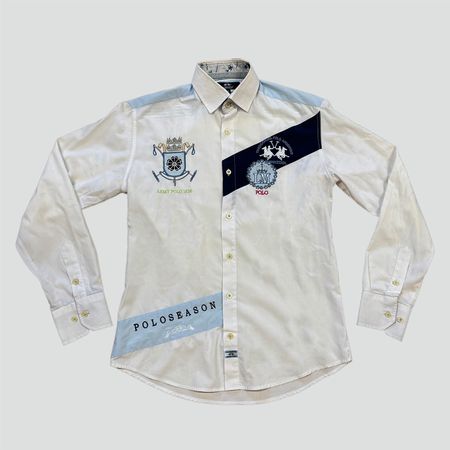 La Martina Polo Argentinien Army Polo Shirt Gr. M
