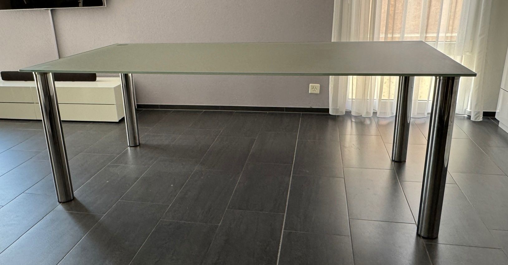 Tische: Esstisch Glas rechteckig – Gebraucht aus Biberist von Blue56