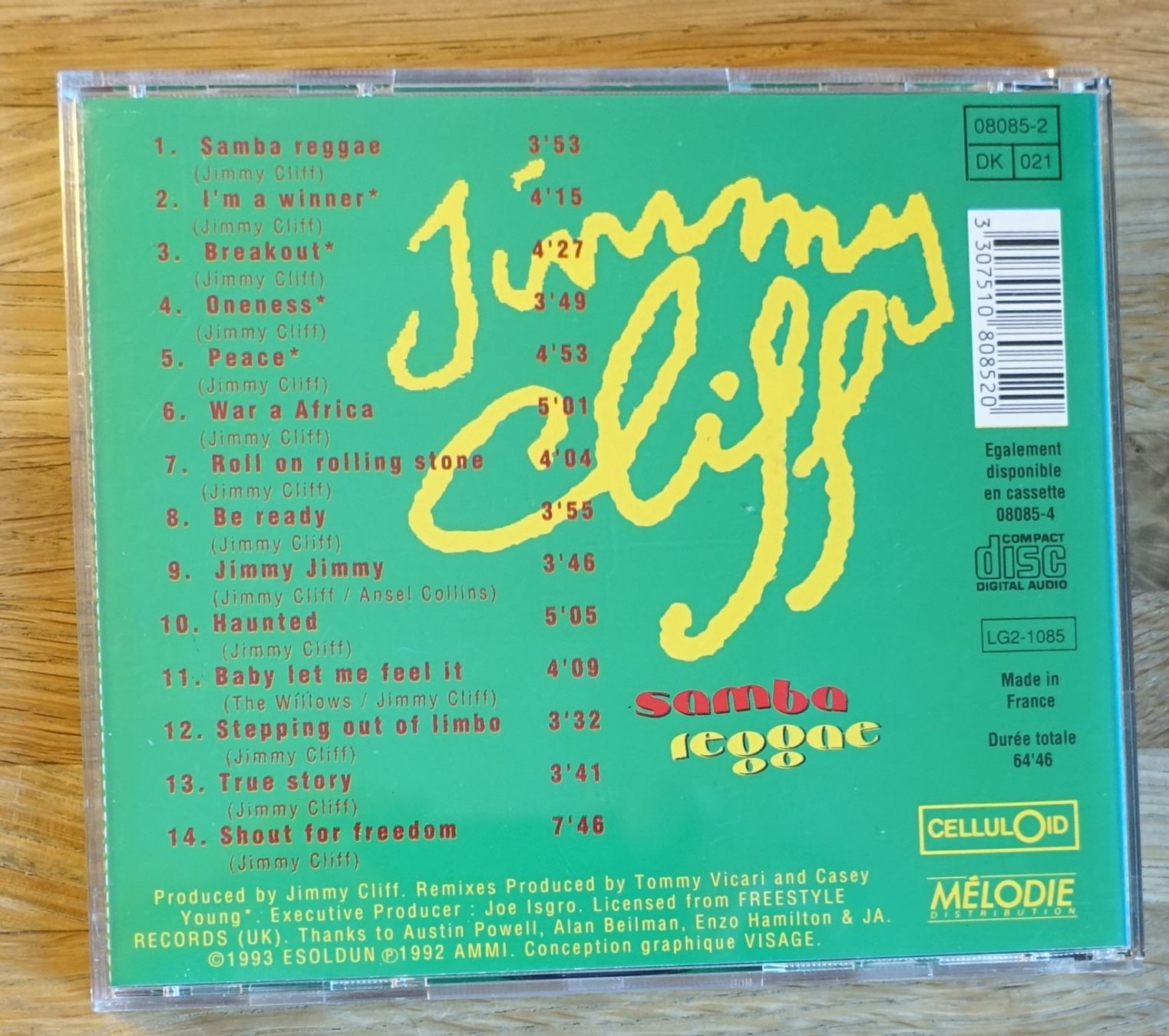 CD: Jimmy Cliff – Samba Reggae - D22 – Usato da Sessa venduto da discoverymedia 1
