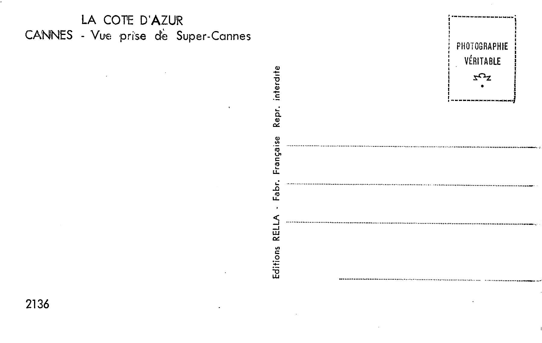 Cartoline postali: 3x Cannes, La Cote d'Azur – Usato da Ottikon b.Kemptth. venduto da Neptun1974 5