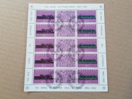 1982 - Kleinbogen Nr. 668 - 669 mit ET        /   454