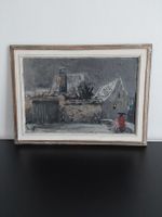 Sauter Walter Oelbild mit Rahmen 37x51cm.