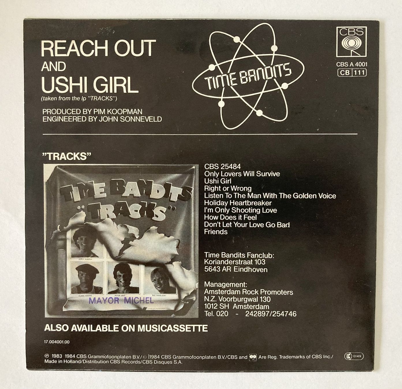 Schallplatten: TIME BANDITS - REACH OUT – Gebraucht aus Bottens von hotter-than-hell 1