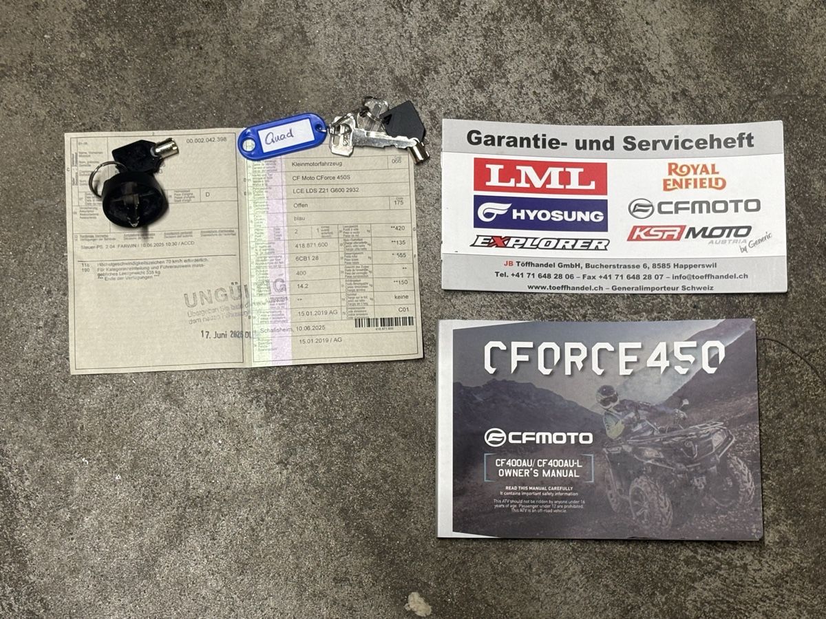Cf Moto ATV / Quad: Quad CF Moto CForce 450S – Usato da Dietikon venduto da zile_zh 5