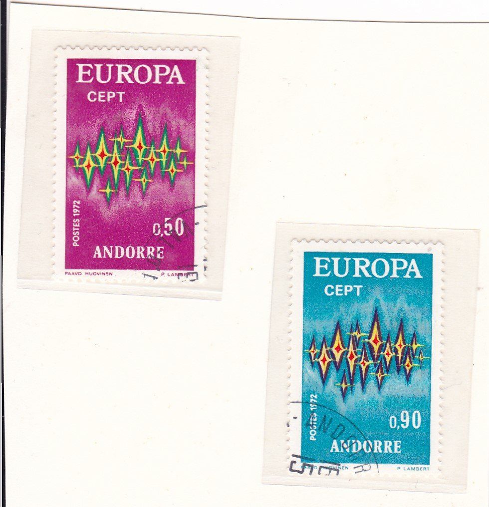 Alle Briefmarken: ANDORRA (frz.) 1972 – Gebraucht aus Gretzenbach von Sikim