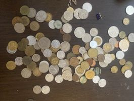 Münzsammlung aus verschiedenen Ländern