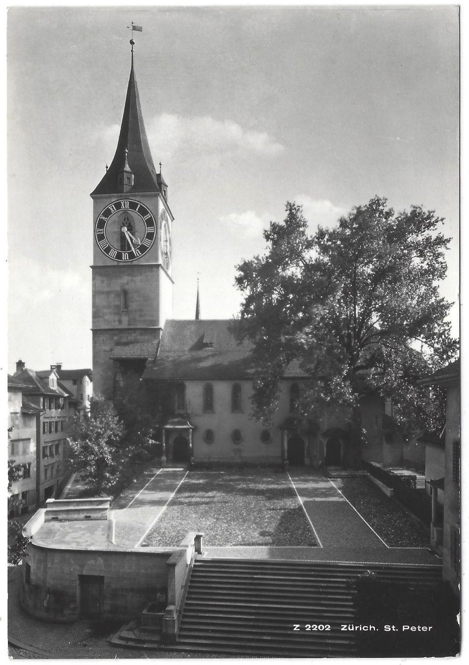 Ansichtskarten: Z 2202   Zürich.  St. Peter – Gebraucht aus Bütschwil von Jackson1A
