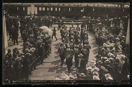 Wädenswil, Parade 1908 mit Zuschauern