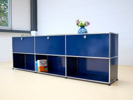 USM Haller Sideboard | Modularer Designklassiker| Stahlblau