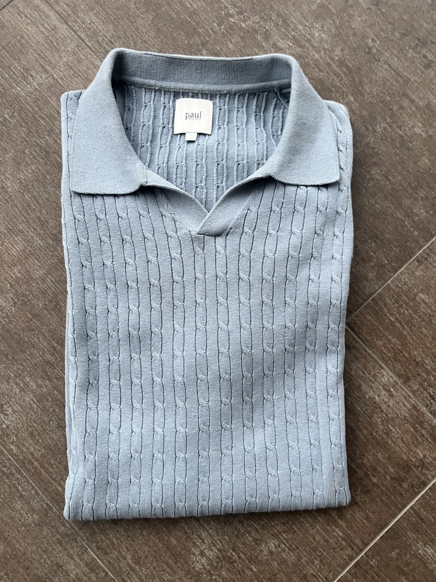 T-shirt: Paul Kabelmuster Gr. L Kurzarmpullover – Usato da Gutenswil venduto da Freetibet1