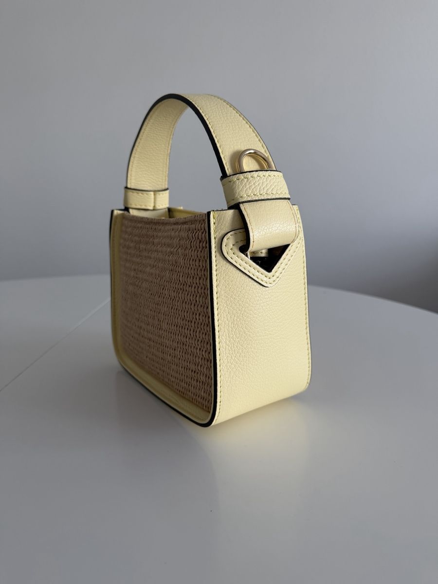 Taschen für Damen: Borsa rafia e pelle – Neu und originalverpackt aus Mendrisio von pri_856w 1