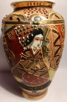 BESTE JAPANISCHE-VASE,--SATSUMA-TECHNIK, 12,5 CM, UNIKAT