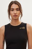 Nina Ricci Brosche „Schlüssel“ Goldfarben