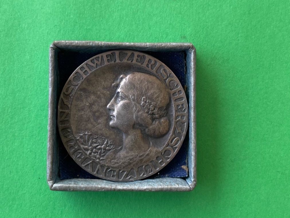 Medaglie: Schweizerische Schuetzenmedaille, Silber, im Etui – Usato da Bremgarten AG venduto da Schussi 5
