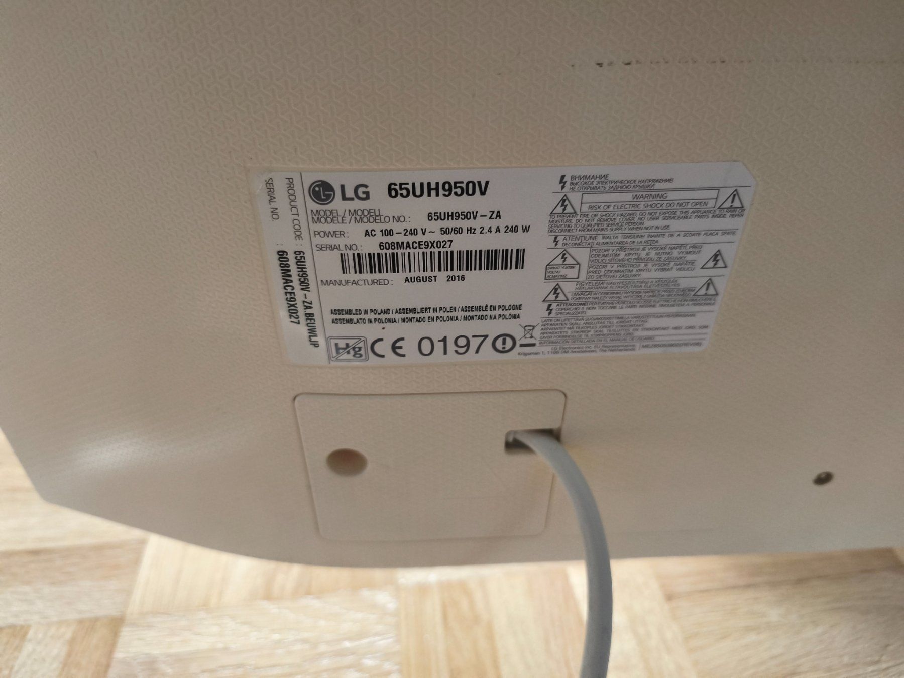 LG Televisori: Lg65uh950 defekt tv – Usato da Stein AG venduto da zit_8sh8 1