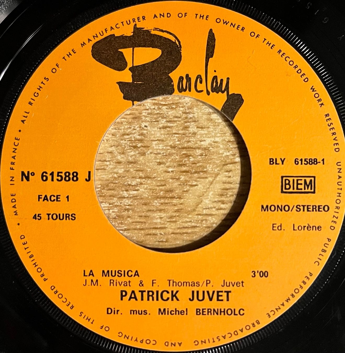 Dischi in vinile: PATRICK JUVET - LA MUSICA – Usato da Bussigny venduto da vinyl-pas-cher 2