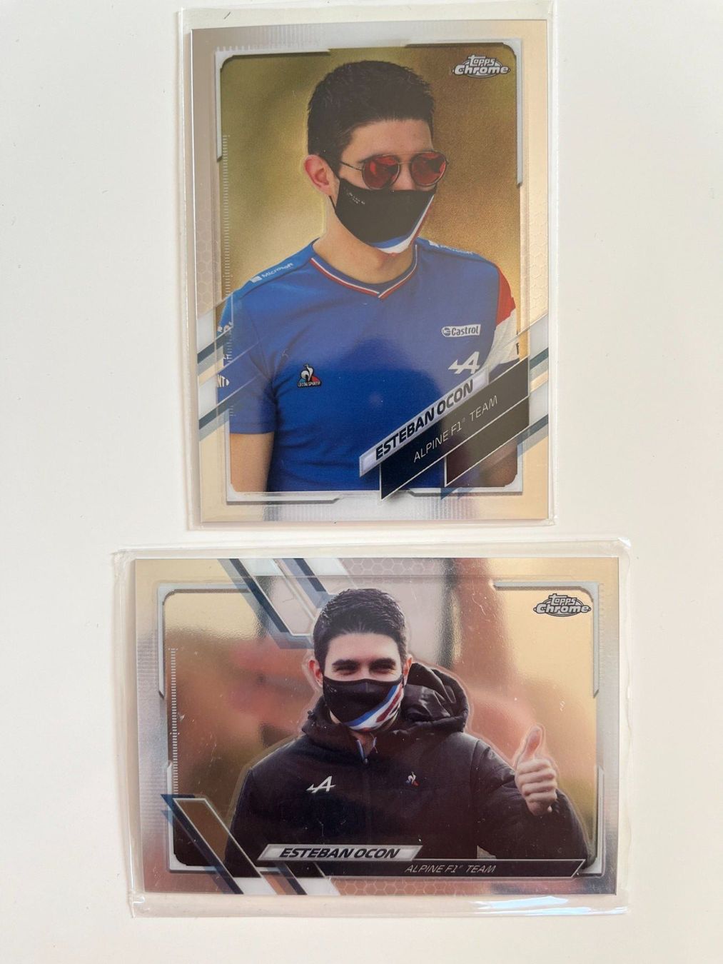 Topps Carte collezionabili: Esteban Ocon Topps Chrome 2021 Formula 1 Lot x 2 – Usato da Thun venduto da ladoppiaesse.cards