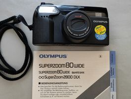 Olympus Superzoom 80Wide Analogkamera für 35mm Filme