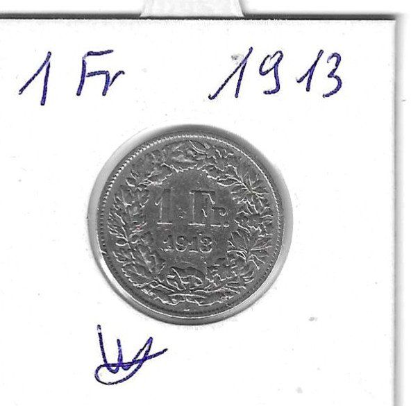 Tutti le monete: Monnaie Suisse: 1 Fr 1913 – Usato da Muraz (Collombey) venduto da Resine