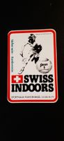Sticker Aufkleber SWISS INDOORS Björn Borg 22-30.10.1977