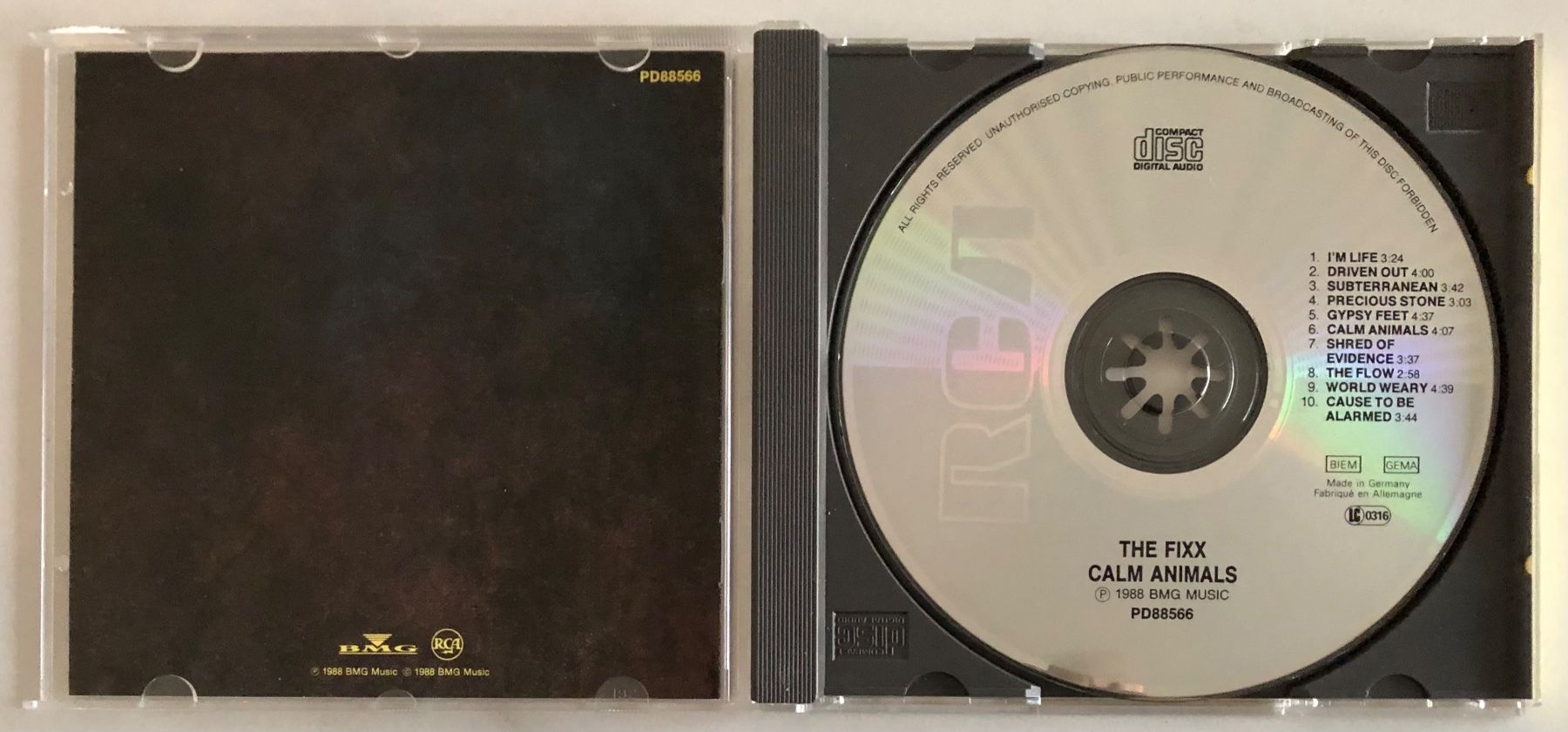 Schallplatten: THE FIXX - CALM ANIMALS – Gebraucht aus Poliez-Pittet von Newtown-Records 2
