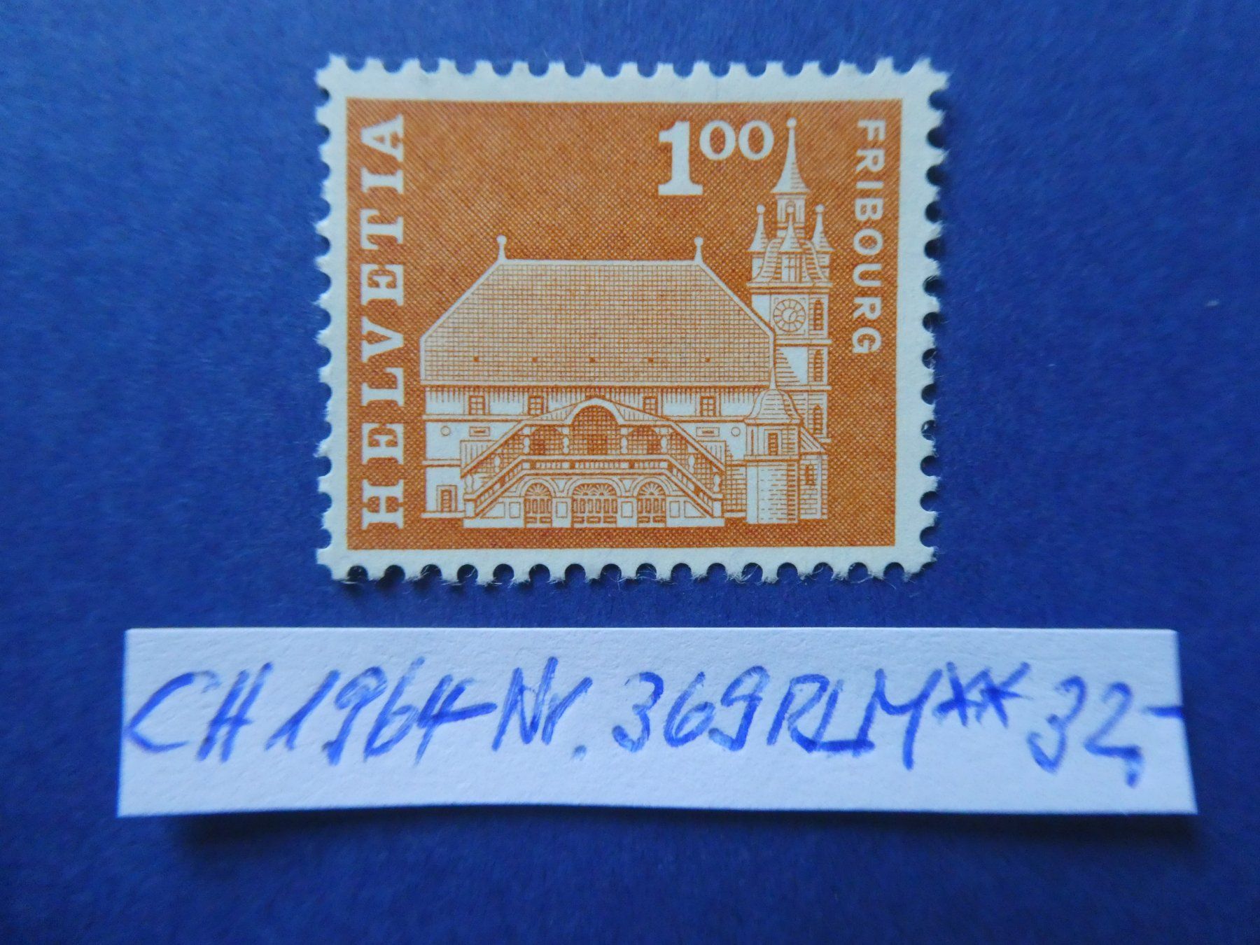 Tutti i francobolli: CH 1964 Nr. 369RLM postfrisch ** – Usato da Lausen venduto da Herbamare01