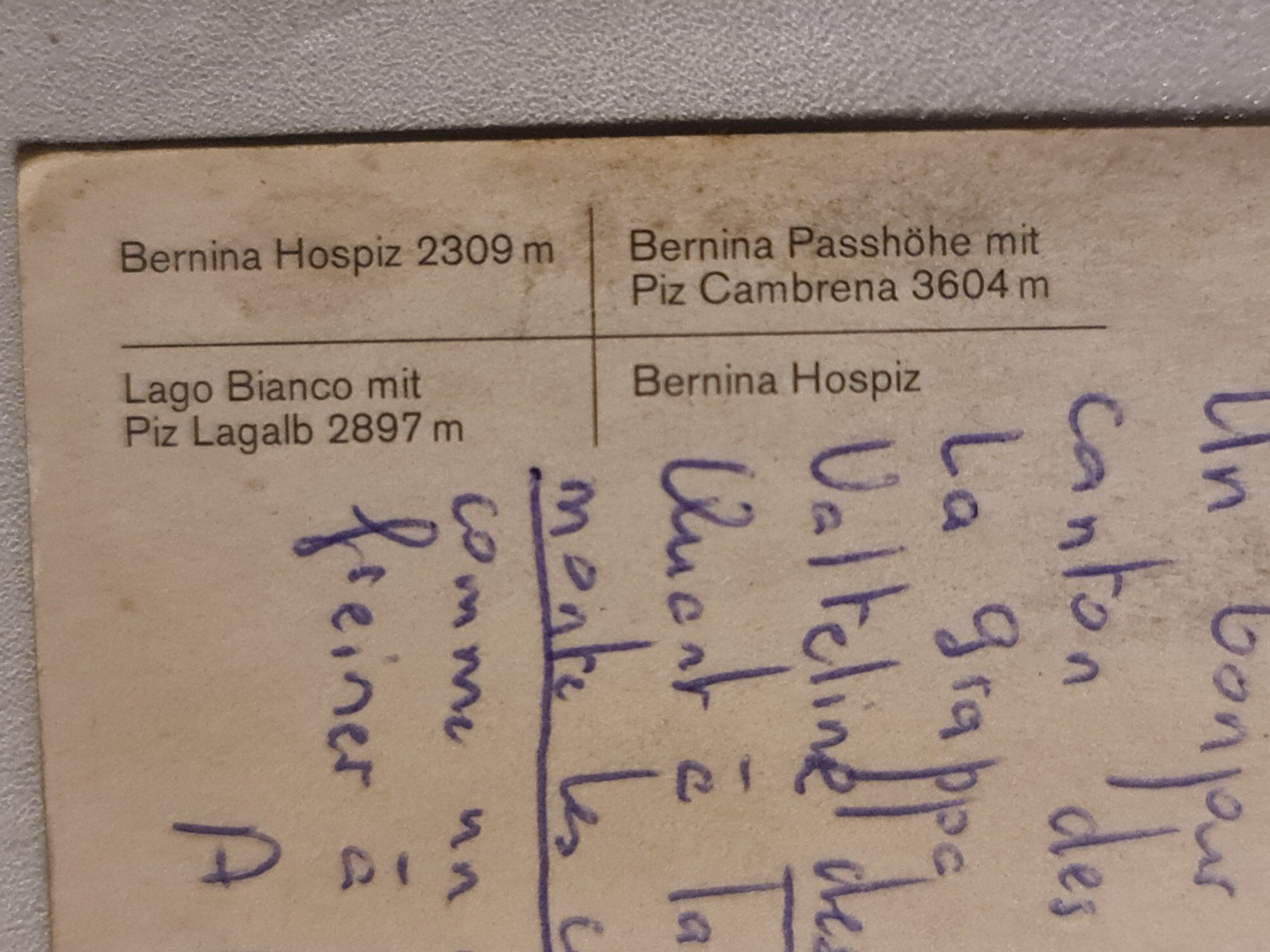 Cartoline postali: Alte Postkarte Bernina Pass 1978 frankiert – Usato da Dintikon venduto da Vexi 1