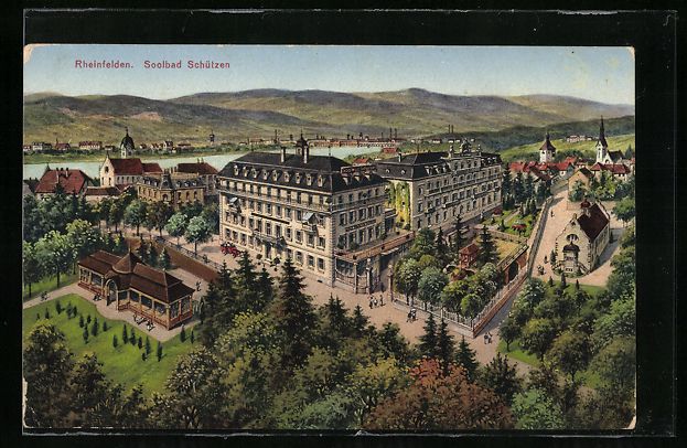 Cartoline postali: AK Rheinfelden, Soolbad Schützen – Usato da Berlin venduto da bartko-reher