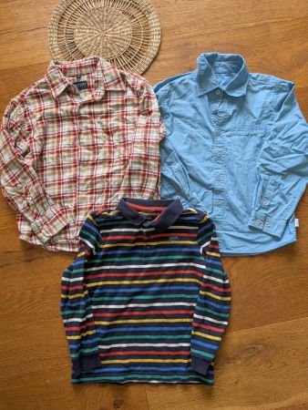 116 / 122 Jungen Oberteile Set Hemd, Shirt