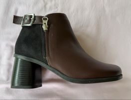 Elegante italienische Damen-Stiefeletten aus Echtleder