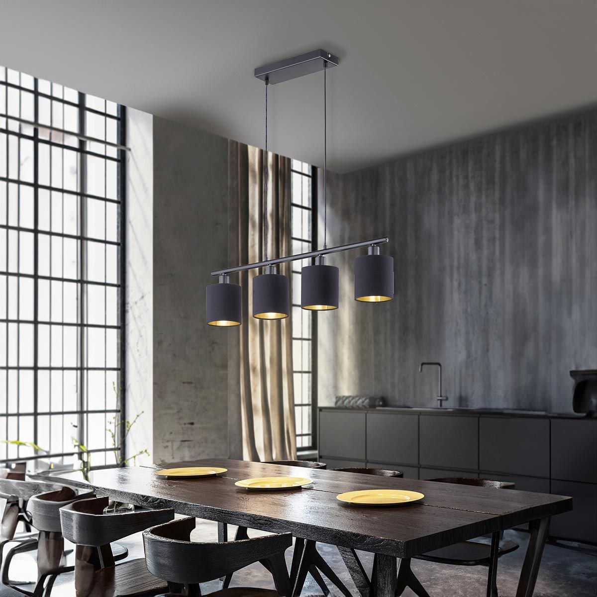 Lampadari & plafoniere: Pendelleuchte, Stoff, 75 cm x 12 cm – Nuovo (secondo la descrizione) da Kreuzlingen venduto da Smart-Light 4