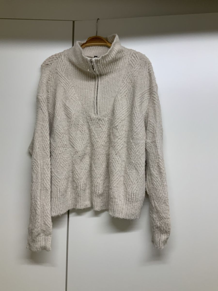 Maglioni & Felpe: Strickpullover Chicoree Reissverschluss beige Grösse M – Usato da Wallisellen venduto da AS.TZ.