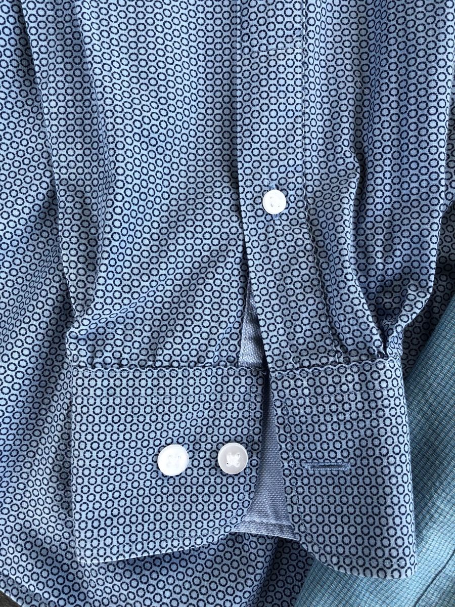 Camicie: Herren Hemd Langarm, Gr 43, 2Stk, blau – Usato da Rothrist venduto da Dluna1 3
