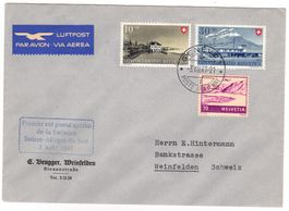 lettre du vol Suisse-Afrique du Sud SF.47.7.b