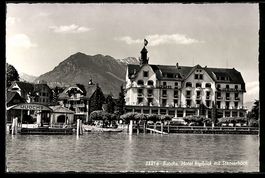 AK Buochs, Hotel Rigiblick mit Stanserhorn