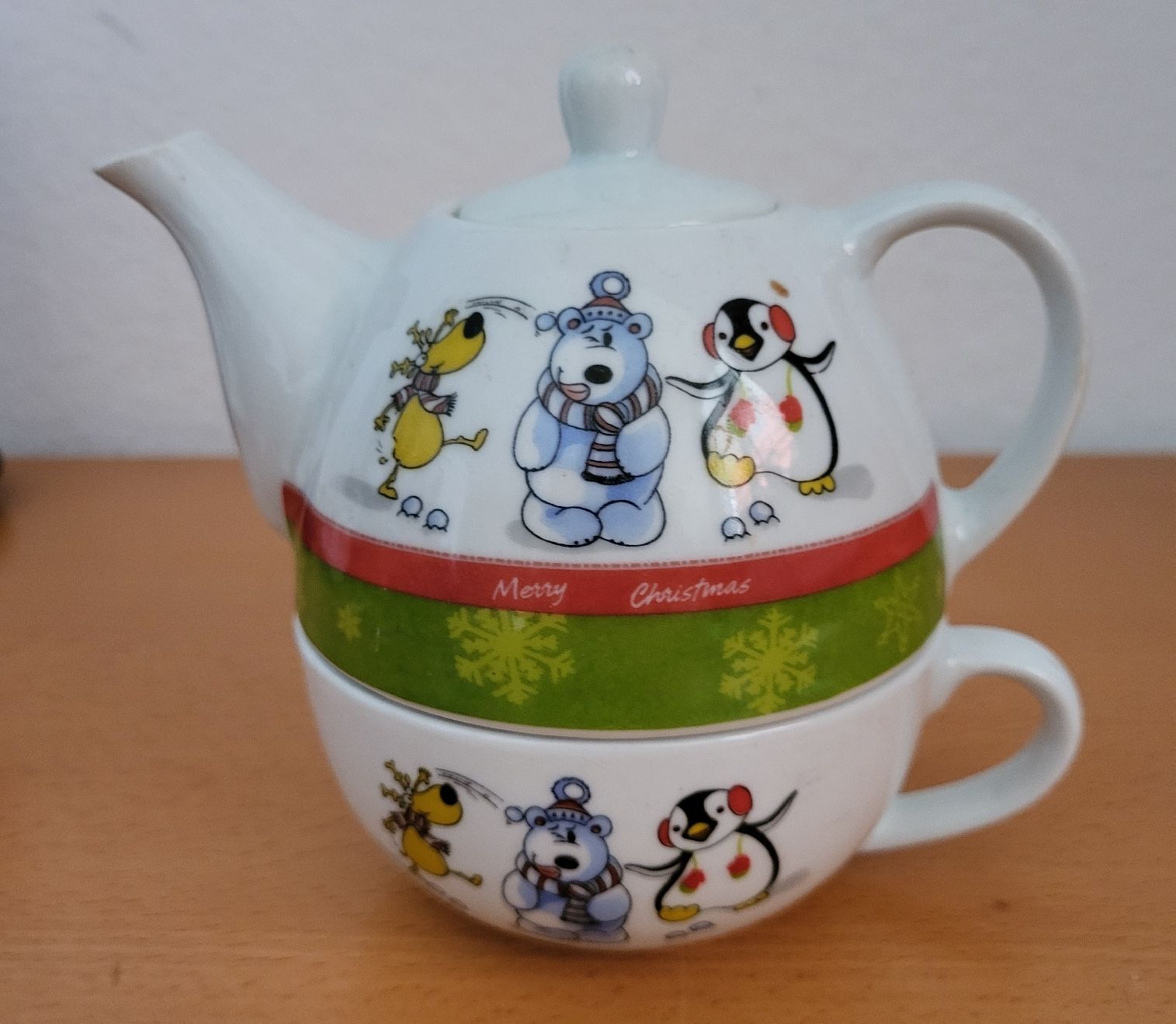 Tazze: Teekännchen mit Tasse, Weihnachts-Motiv – Usato da Winterthur venduto da Baer49