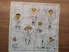 Taschentuch Motiv Wintersport