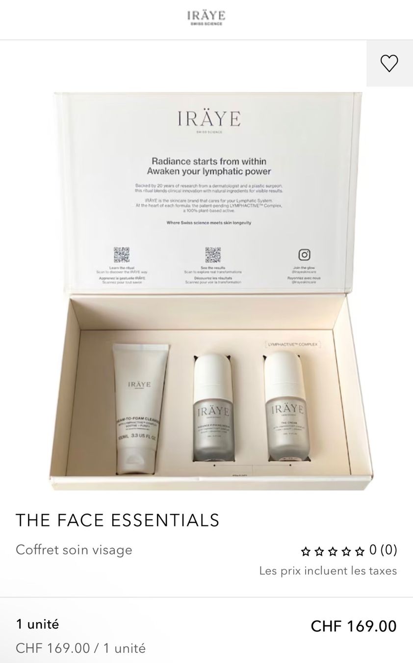 Cura del viso: IRÃYE Face Essentials Set Neuf – Nuovo e nell'imballaggio originale da Genève venduto da Annilu 1