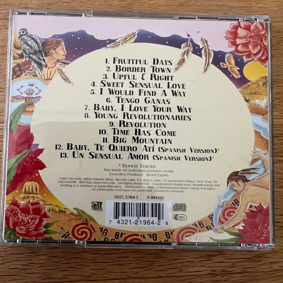 CD: Big Mountain - Unity / CD - 1. D-Press. 1994 - TOP – Usato da Gais venduto da soundcave57 1
