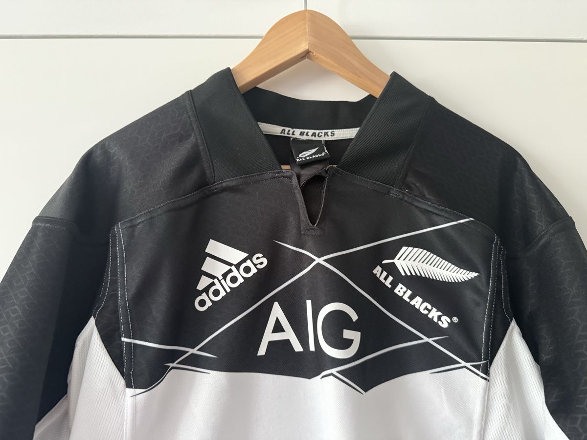 Adidas Canottiere & Pantaloni: All Blacks Neuseeland Rugby Trikot – Usato da Glattpark(Opfikon) venduto da Sonyc 1
