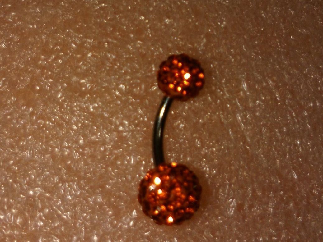 Bijoux piercing: bauchnabel piercing,,mit orange kristall – Neuf (Voir description) à Basel par bijoutrie_4