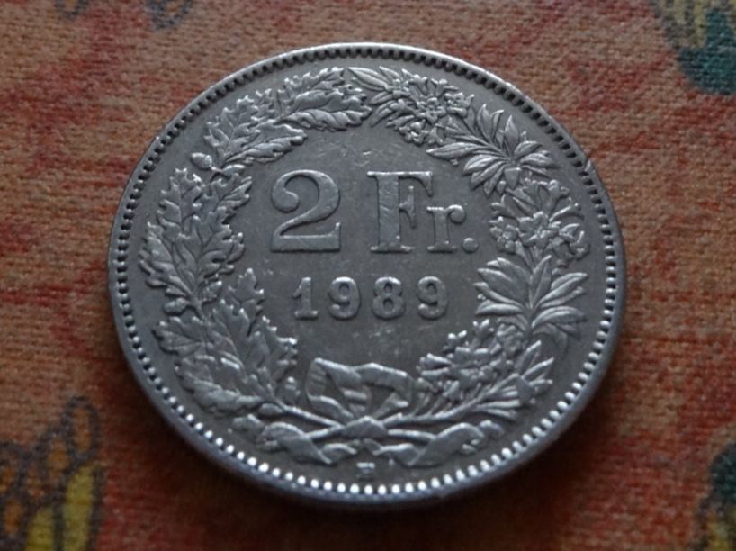 Tutti le monete: 2 Fr. 1989 – Usato da Romanel-sur-Lausanne venduto da Swift13
